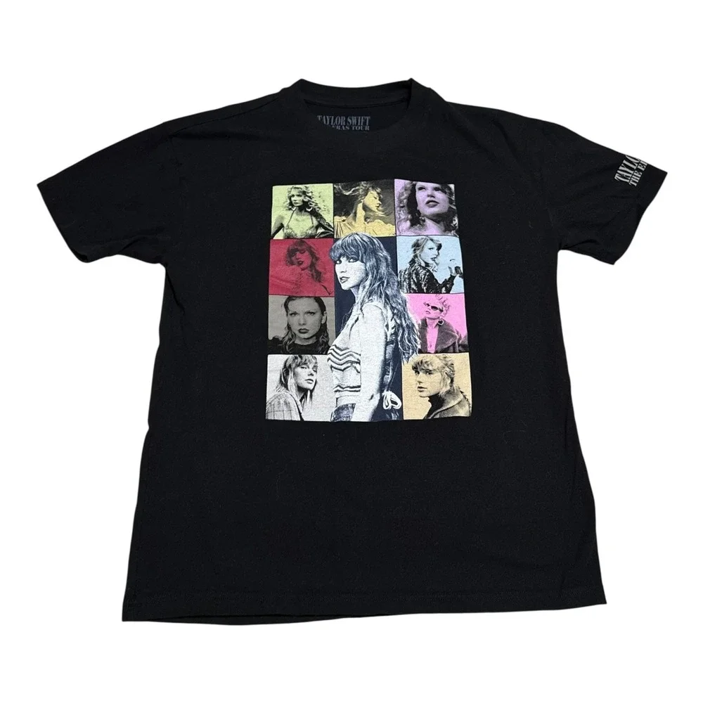 Taylor‎ Swift The Eras Tour Double Sided Official Black Tour Shirt Men's Medium